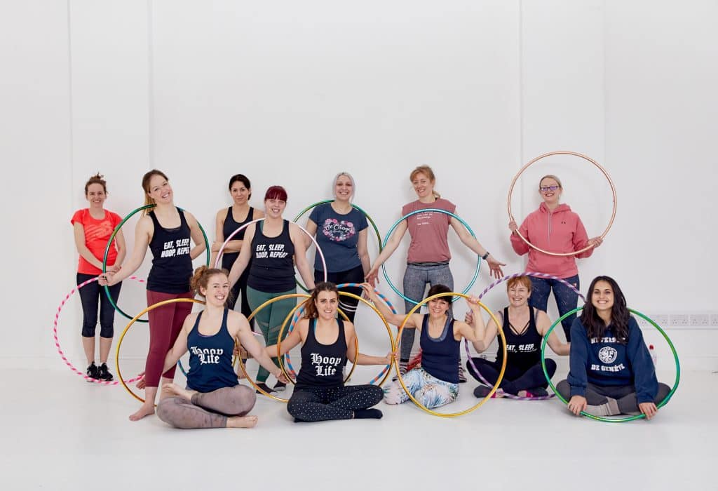 beginners hula hoop workshop Derbyshire